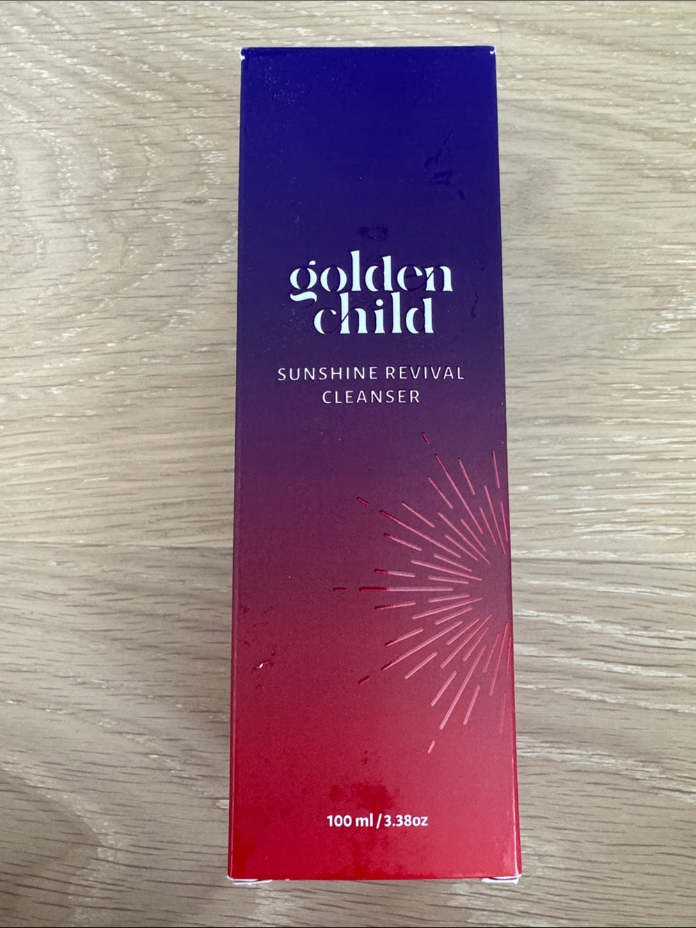 Golden Child Sunshine Revival Cleanser - Purple & Red Gradient